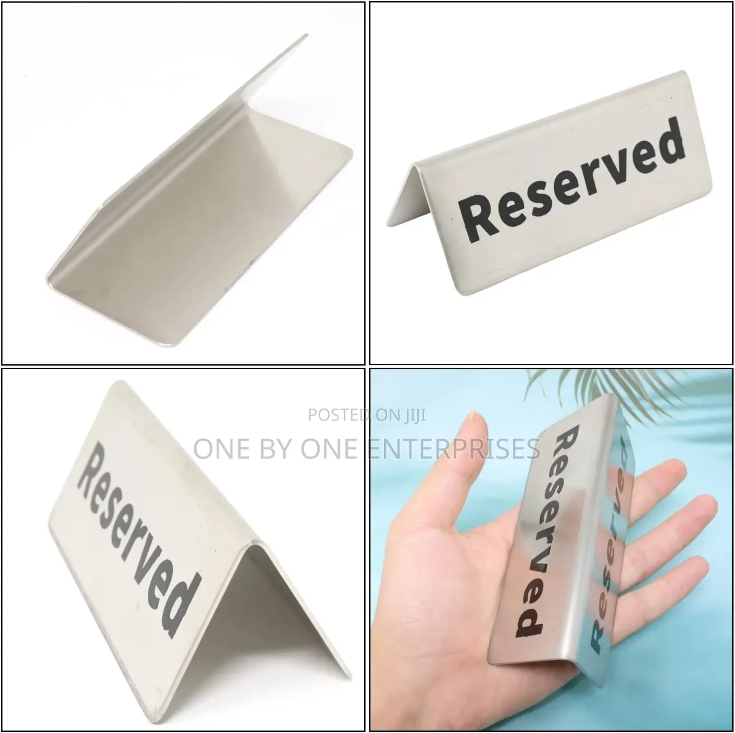 Reserved Table Signs Restaurant and Dinner Parties