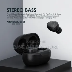 Oraimo Airbuds 2 TWS True Wireless Stereo Earbuds-Black