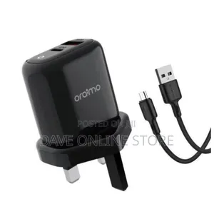 Oraimo Uk U94D+M53 UK Type Charger Efficient Kit , Black