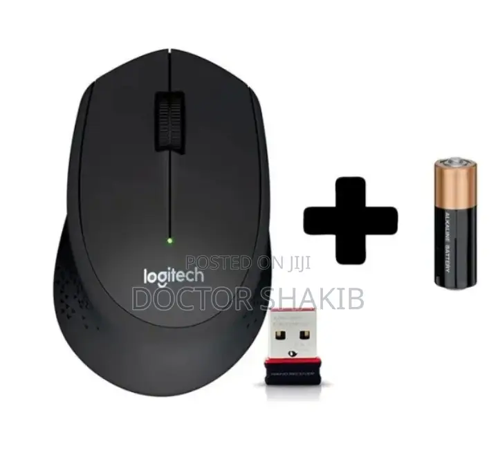 Black Logitech Wireless Mouse