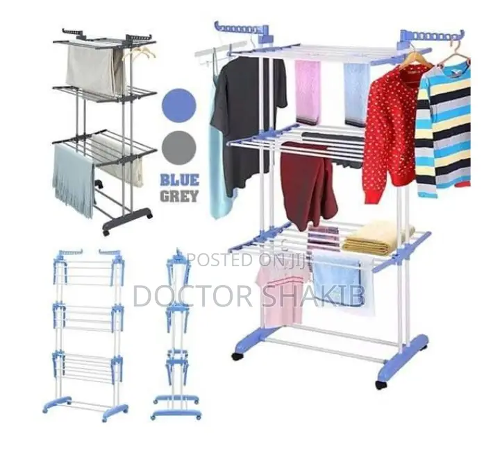 Brand New Folding 3-Layer Clothes Drying Rack
