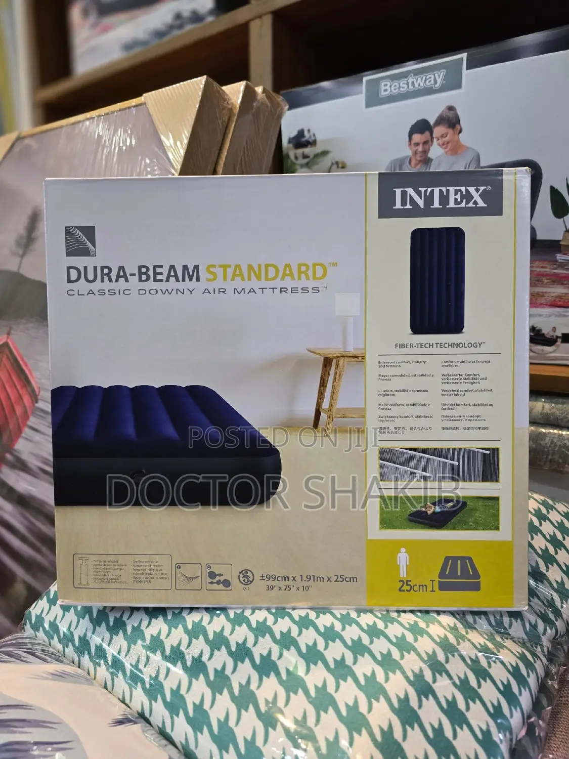 Intex 3*6 Classic Downy Air Mattress
