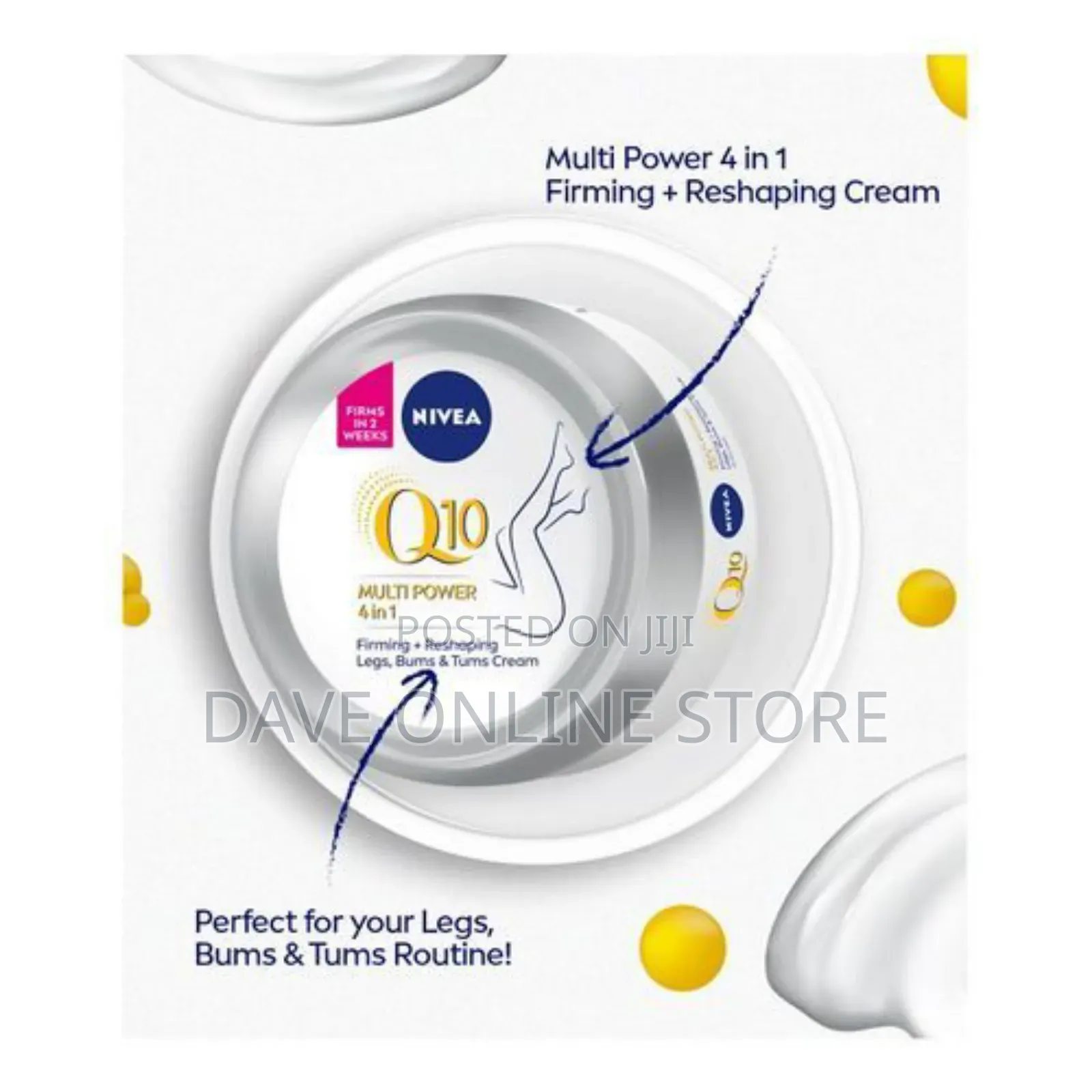 NIVEA Q10 Multi Power 4in1 Firming + Reshaping Cream, 300ml