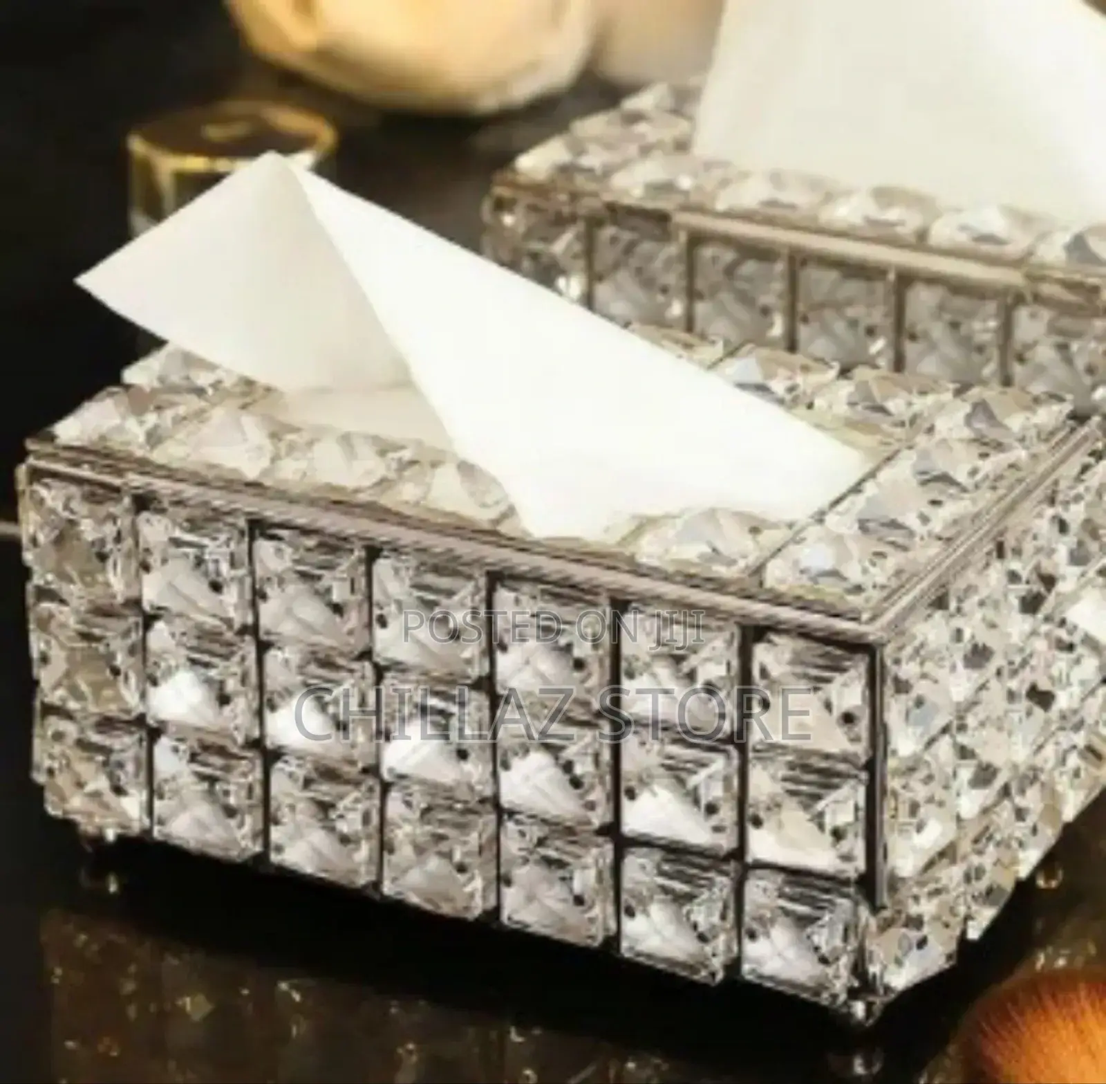 Table Glass Tissue Holder