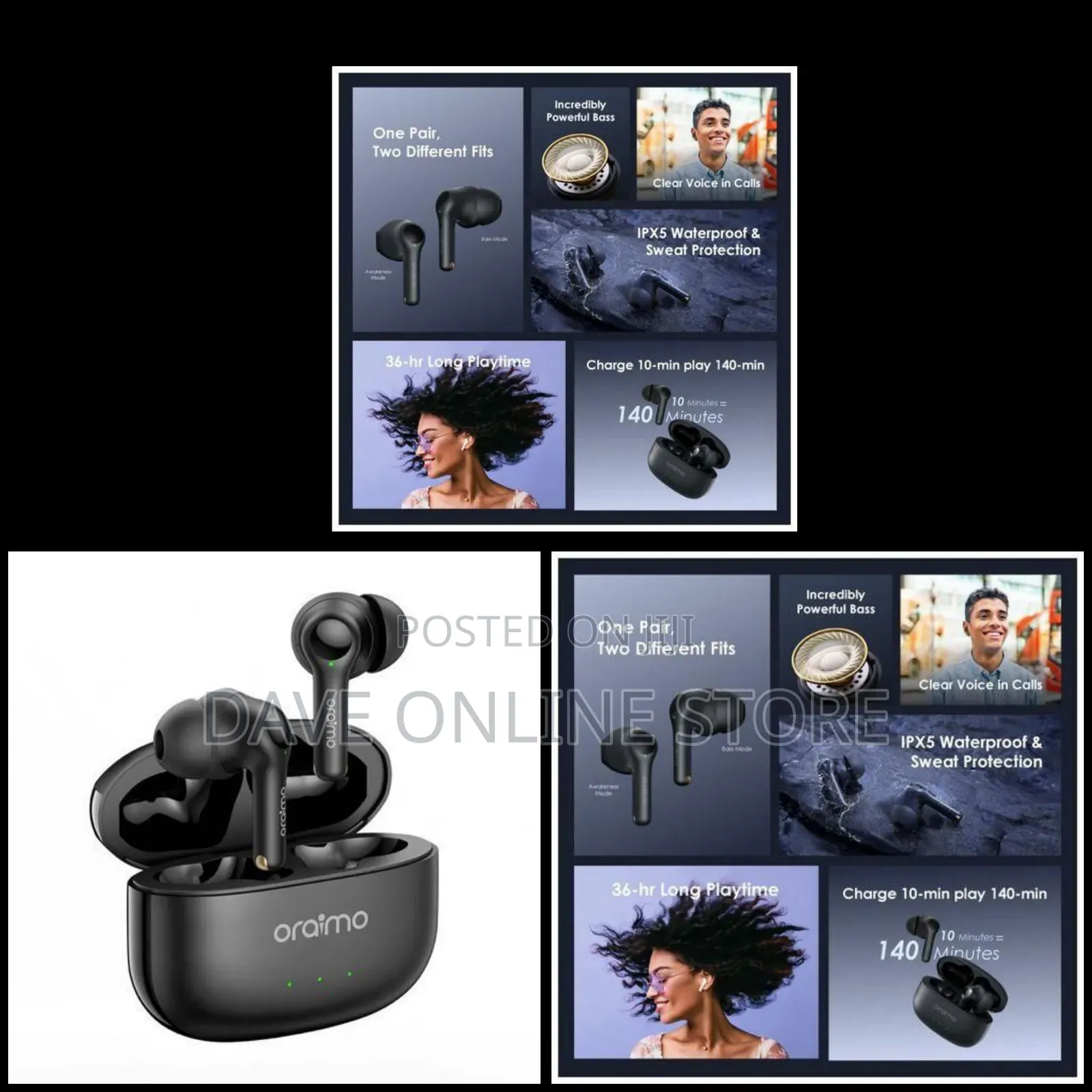 Oraimo Freepods 3C ENC Calling Noise Cancellation