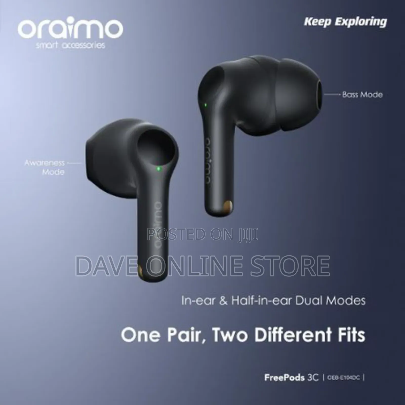 Oraimo Freepods 3C ENC Calling Noise Cancellation Earbuds