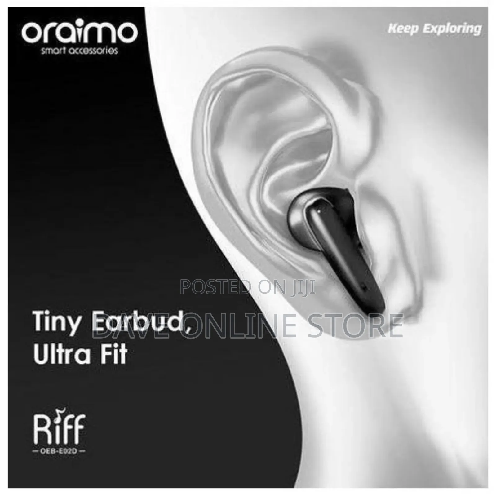 Oraimo Pods Riff True Wireless Earbuds - Black