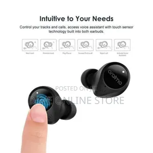 Oraimo Earbuds-2 Super Bass Wireless Stereo Earbuds - Black