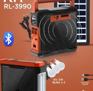 Complete Portable Solar Charged Light System