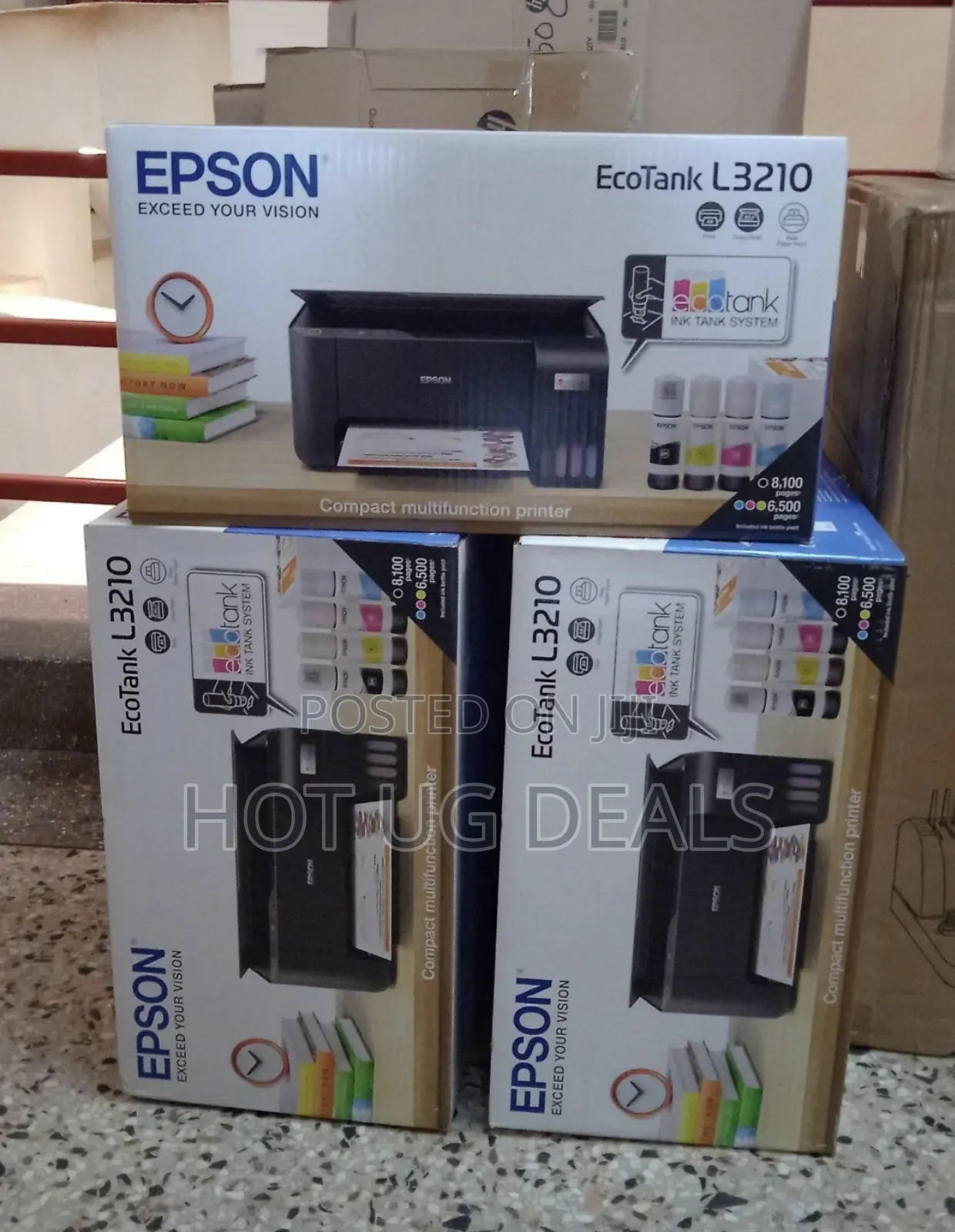 Epson Ecotank L3210 Multifunction Inktank Printer - Black