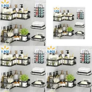 Metallic Bathroom Shelf Rack