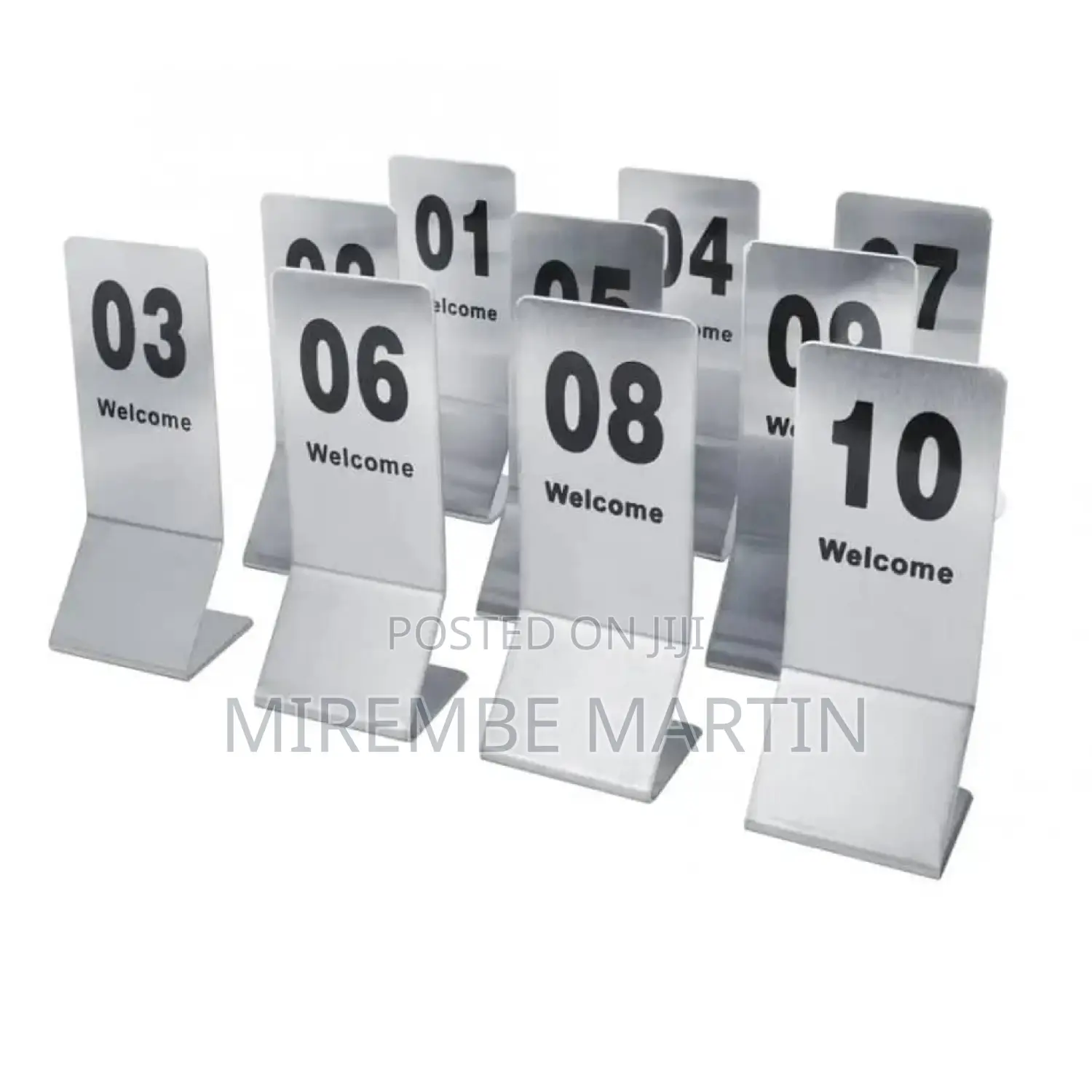 1-20 Table Number Plates.