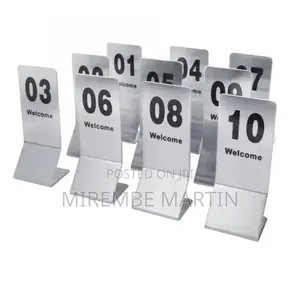 1-20 Table Number Plates.