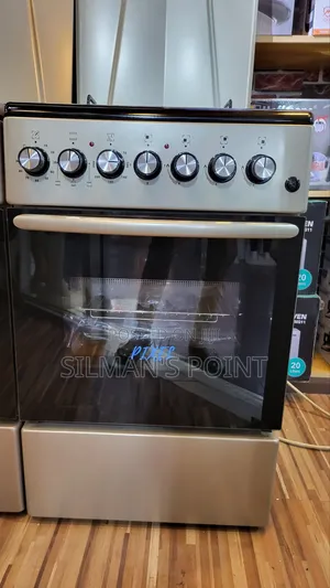 Pixel 60cm by 50cm Cooker Black on Silver