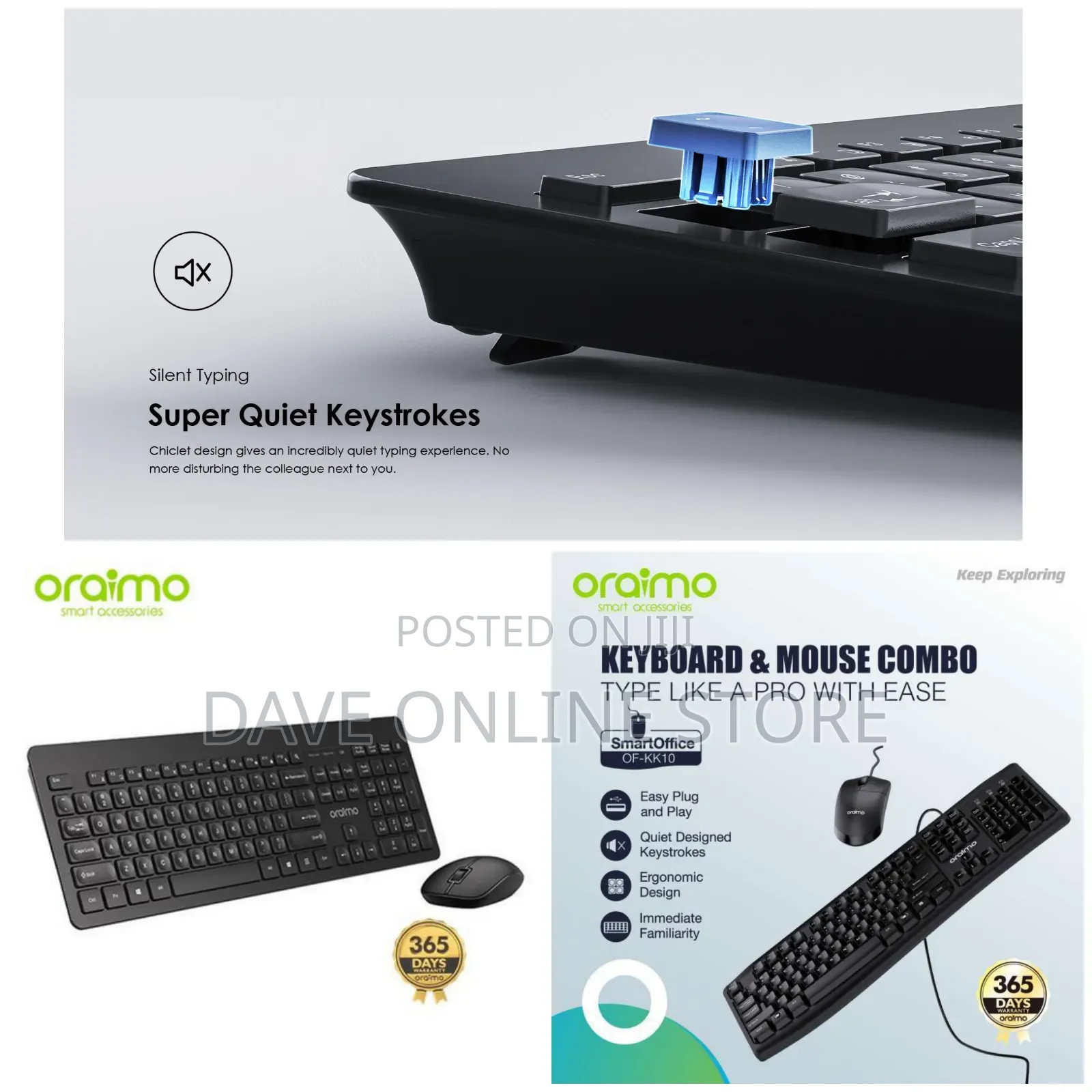 Oraimo Keyboard and Mouse Combo