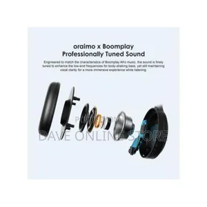 Oraimo Boompop Over-Ear Bluetooth Wireless Headset - Black