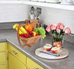Wooden Countertop Folding Fruit Basket