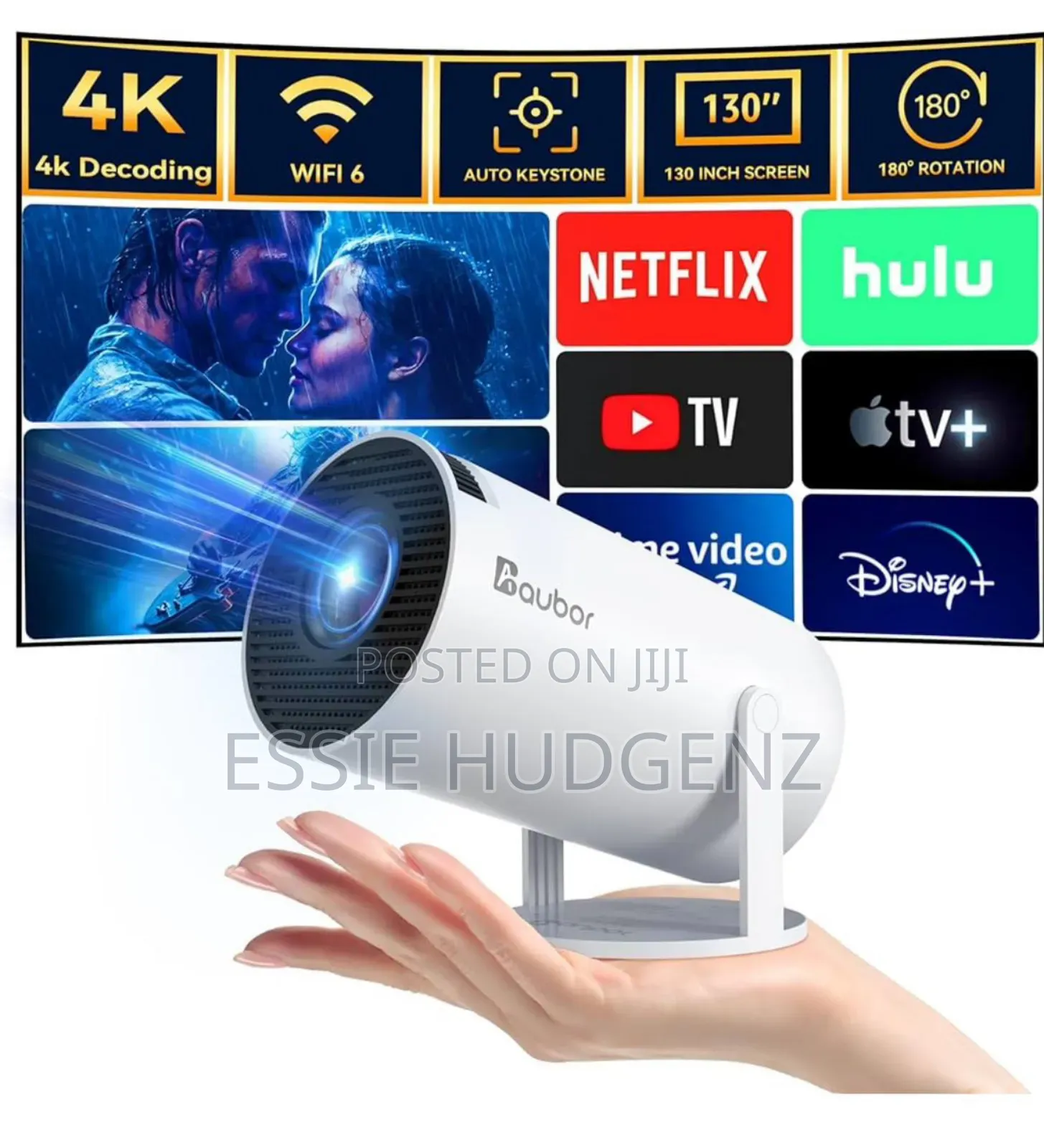 Smart Mini Projector With Android Tv