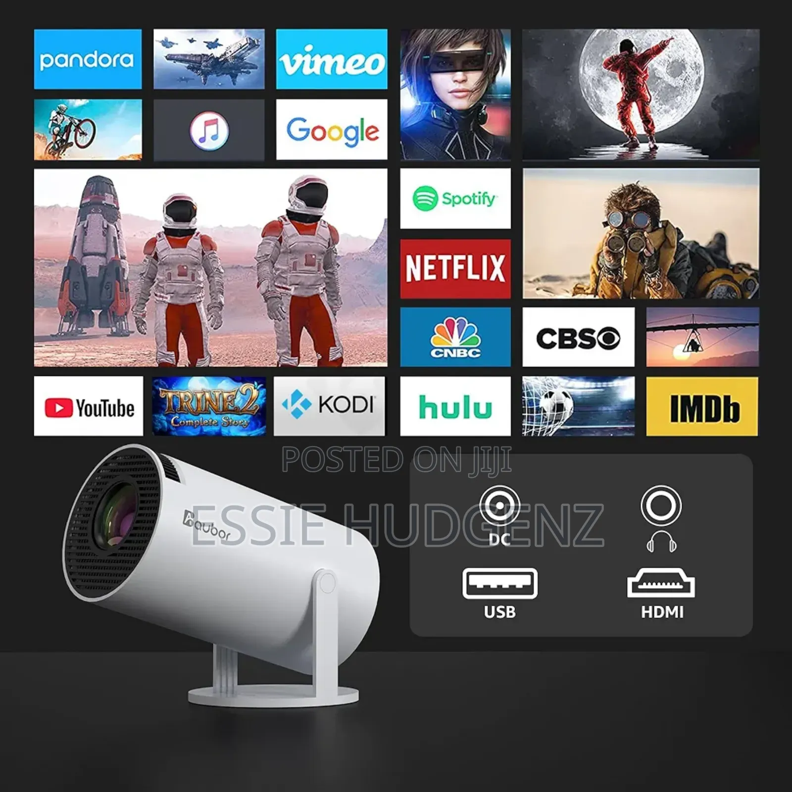 Smart Mini Projector With Android Tv