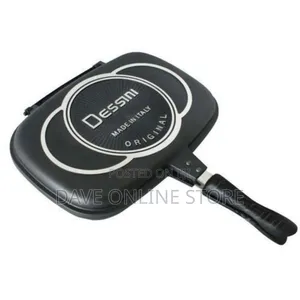 Dessini 40cm Double Sided Nonstick Grill Pan - Black