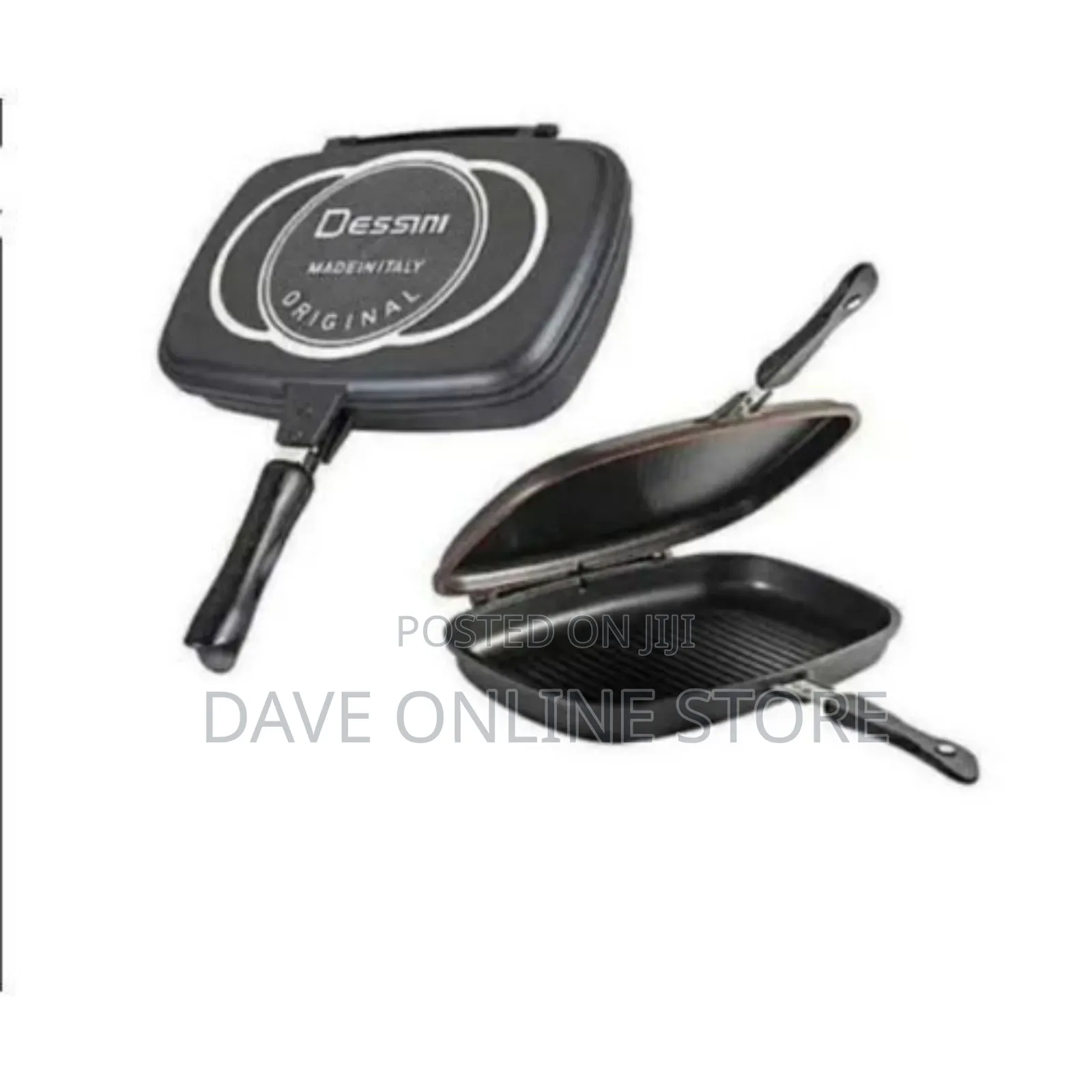 Non-Sticky Double Grill Pan 40cm Black
