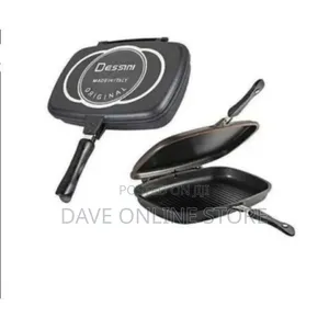 Non-Sticky Double Grill Pan 40cm Black