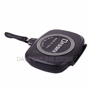 Non-Sticky Double Grill Pan 40cm Black