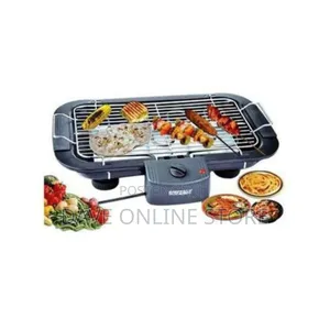 Electric Barbeque Grill, Adjustable - Black