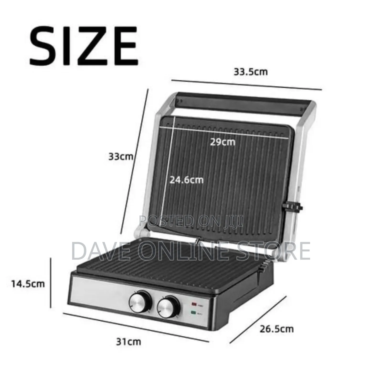 AVINAS Electric Press Grill Steak BBQ Meat Grill Pan