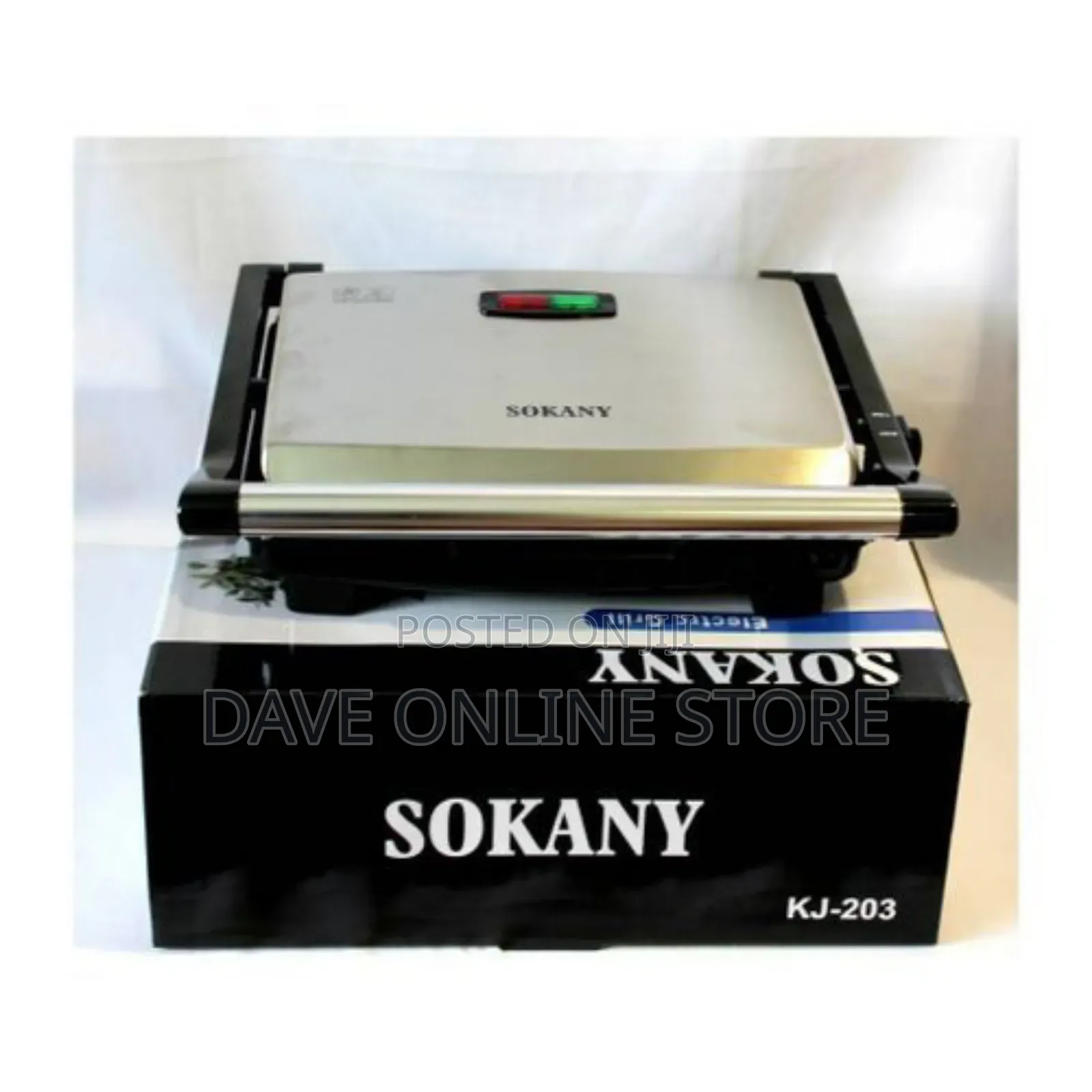 Sokany Electric Grill Maker - Black, Silver