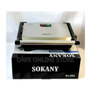 Sokany Electric Grill Maker - Black, Silver