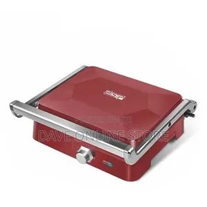 DSP Sandwich Maker Panini Presser Contact Grill Machine- Red