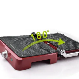 DSP Sandwich Maker Panini Presser Contact Grill Machine- Red