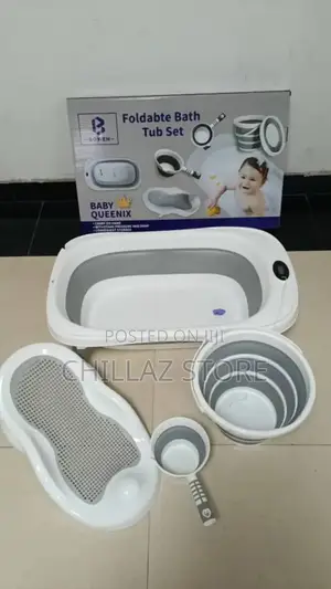 Foldable Baby Bath Tub Set
