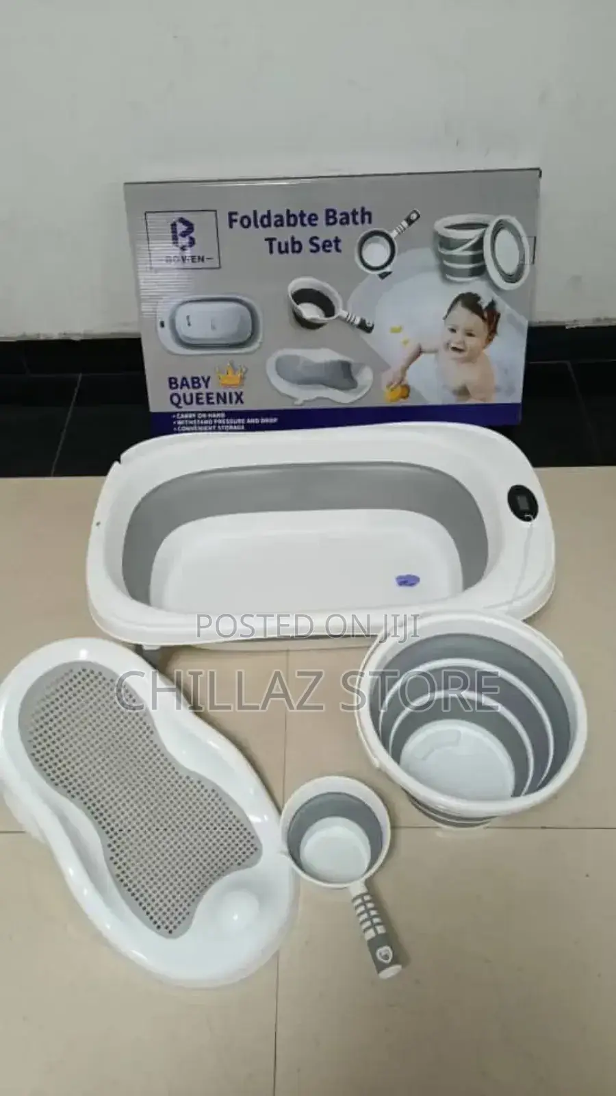 Foldable Baby Bath Tub Set