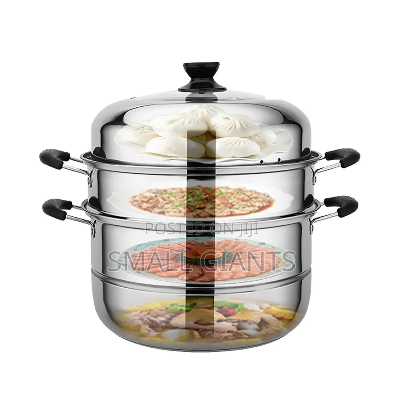 Steamer, Household Stainless Steel 3-layer Cooking Pot