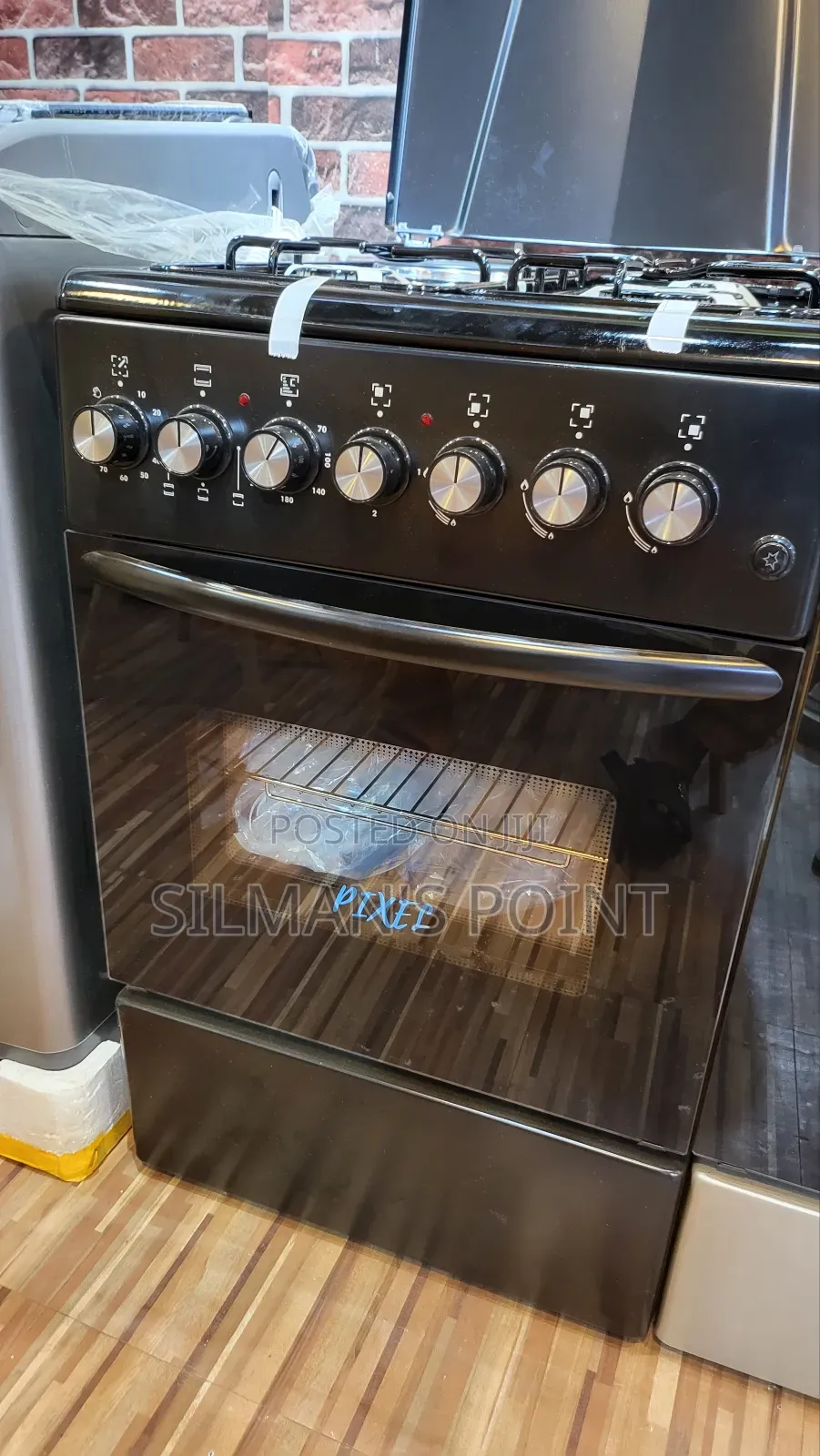 Pixel 60cm by 50cm Cooker Black