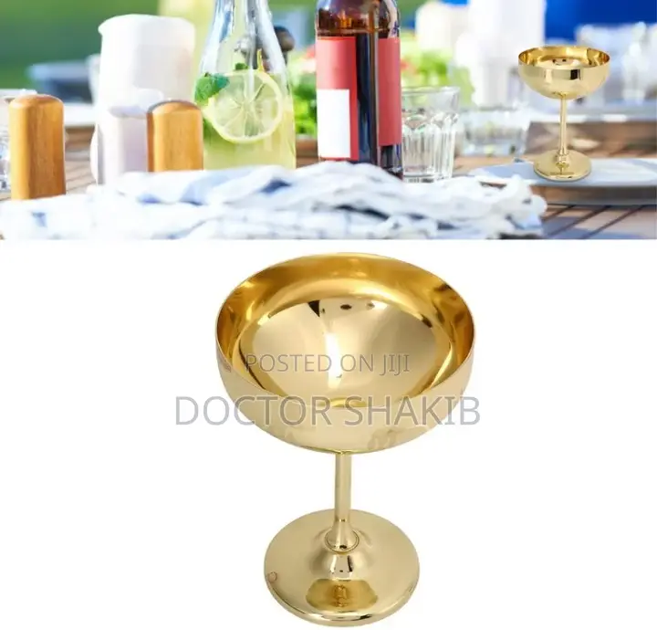 Wine Goblet Metal/ Copper Plating Bar Cup