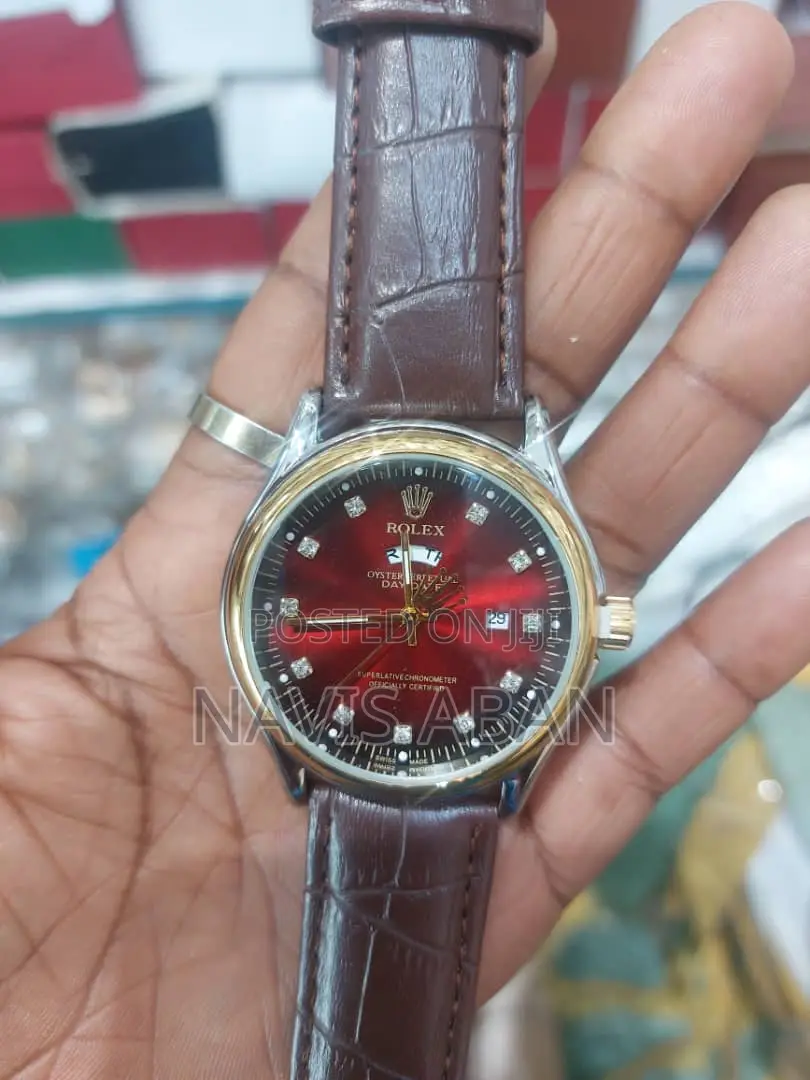 Rolex Leather Strap Watches
