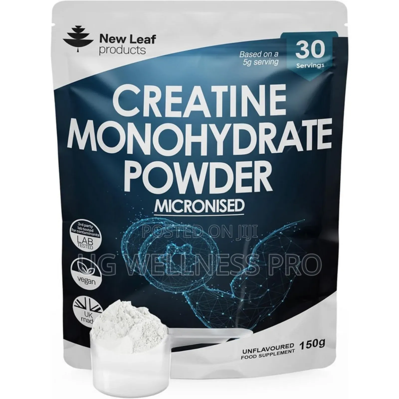 New Leaf Creatine Monohydrate Powder 150g 30 Servings