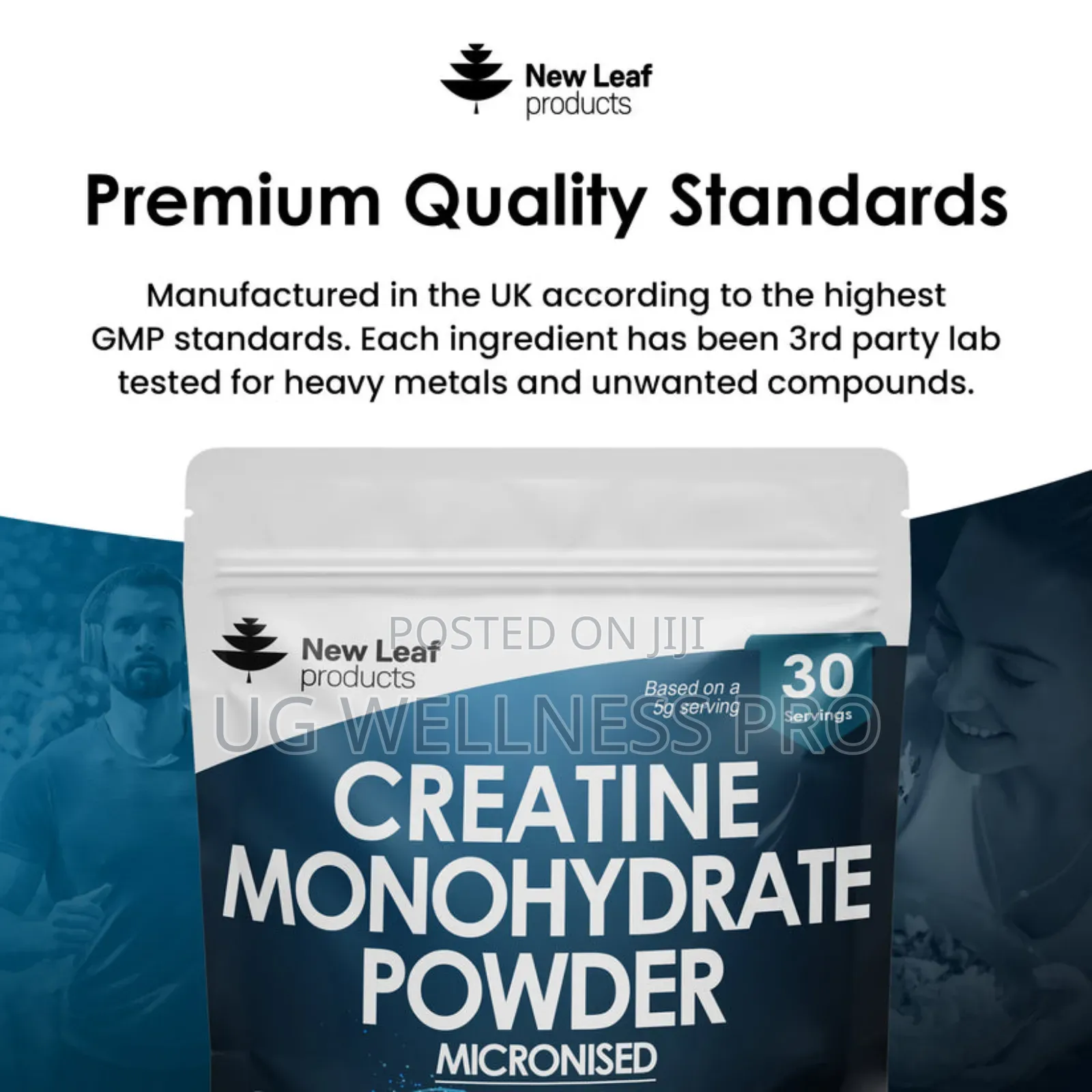 New Leaf Creatine Monohydrate Powder 150g 30 Servings