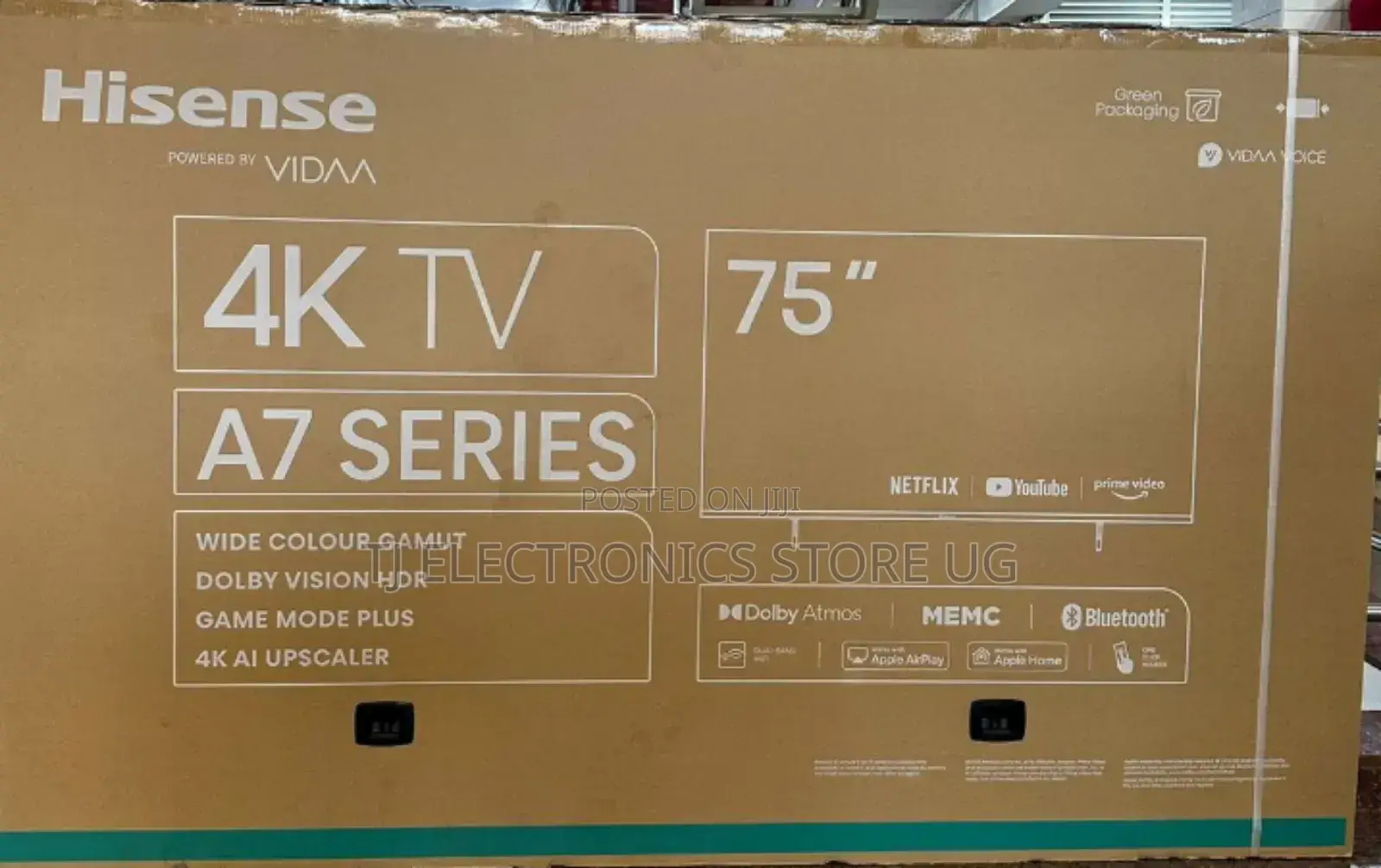 75inches Smart Hisense Uhd TV A6 Series