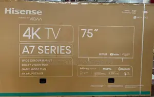 75inches Smart Hisense Uhd TV A6 Series