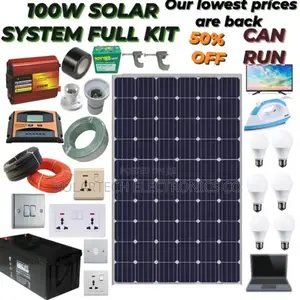 100W Solar System Full Kit Cecz