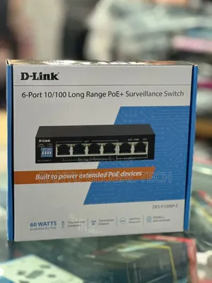 6 Port Long-Range POE + Surveillance Switch