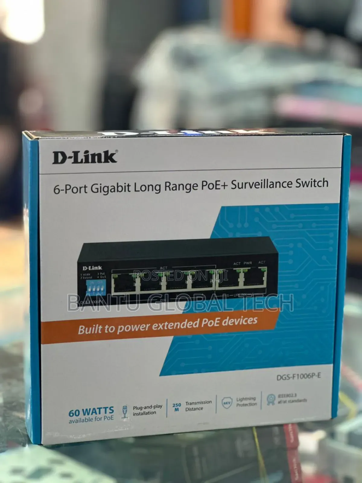 6-Port Gigabit Long Range Poe Switch