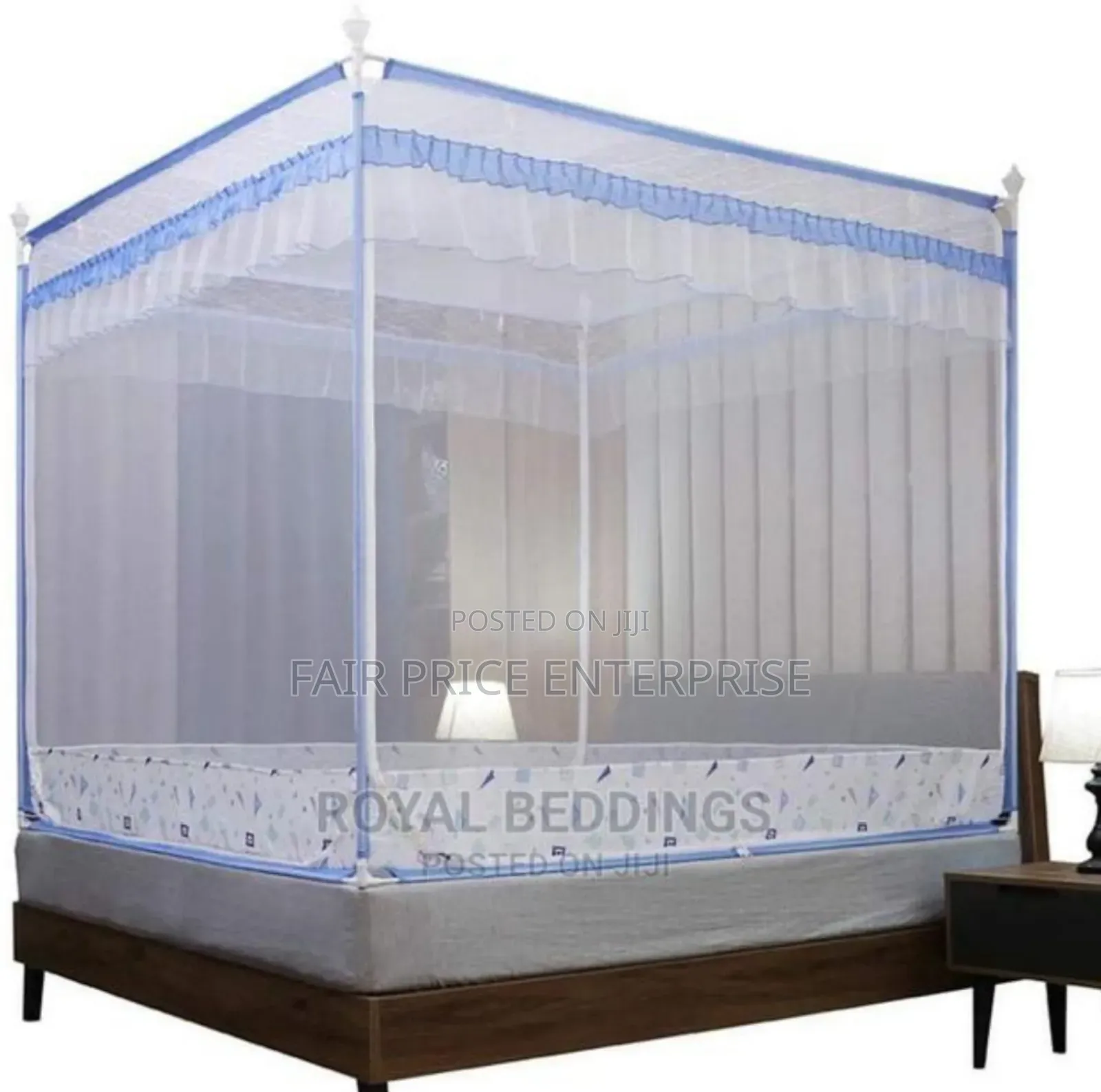 Classic 4 Stand on Bed Luxury Mosquito Net 5x6