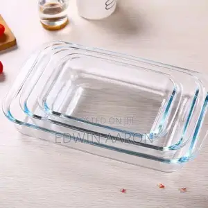 Glass Baking Tray Set 3pcs (1L /1.6l / 2.2L)