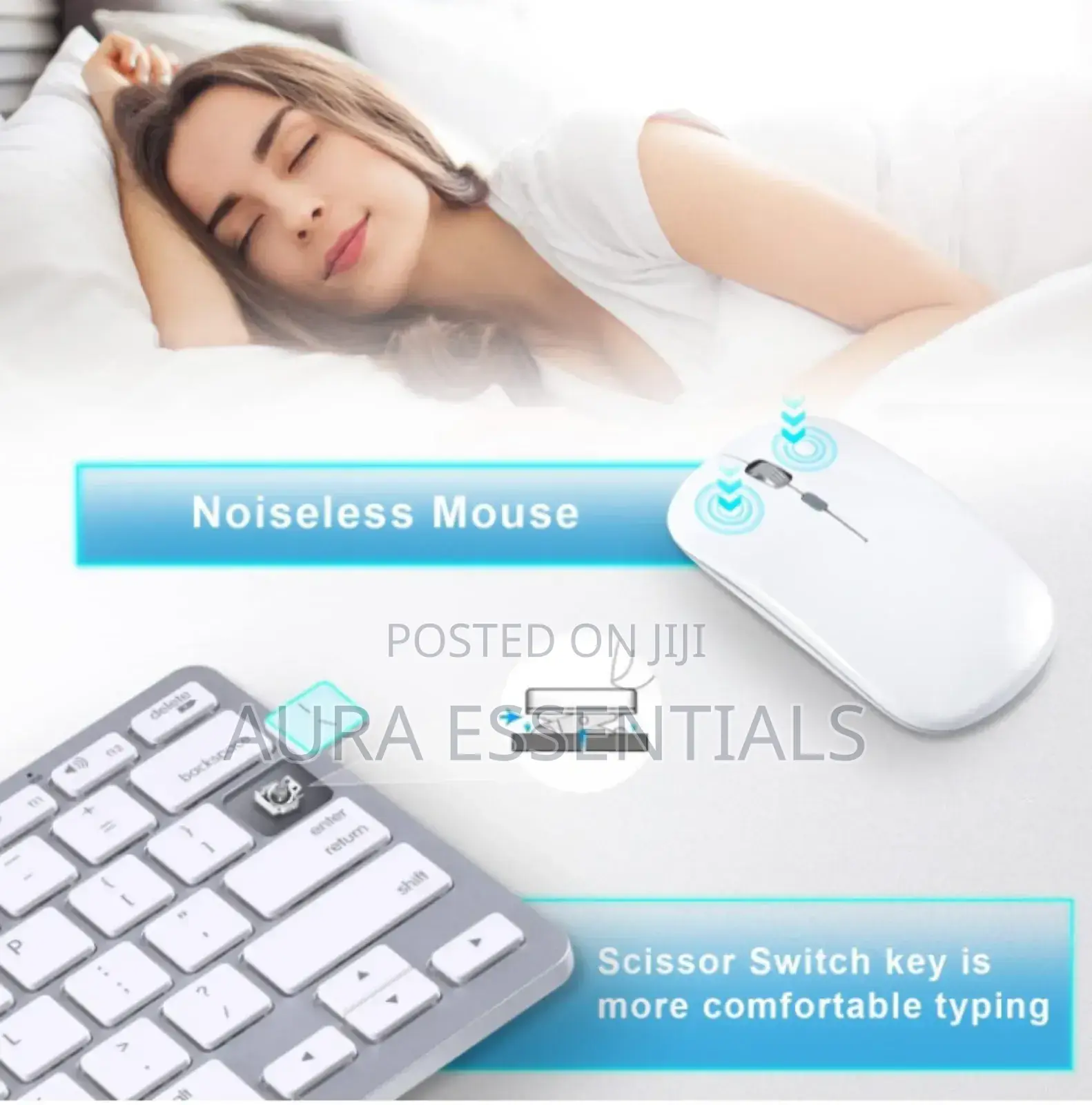 Wireless Mini Multimedia Keyboard and Mouse Kit