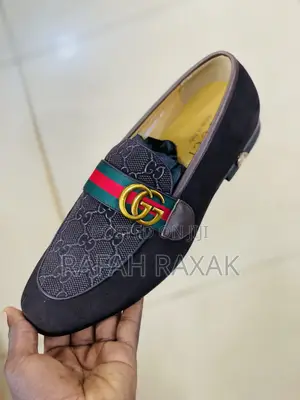 Original Men’S Coffee Brown Italian Gucci Suede Loafers